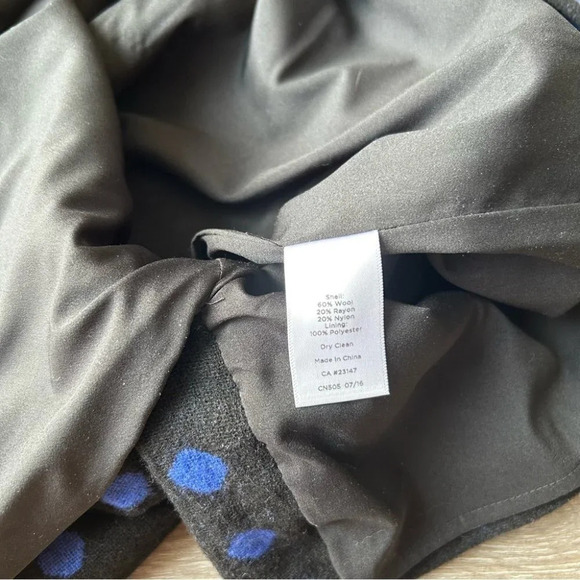 Talbots Polka Dots Wool Blend  Pencil Skirt - Picture 7 of 11